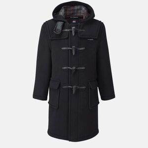 Stylish Navy Kids Pea Coat with Toggle Closures